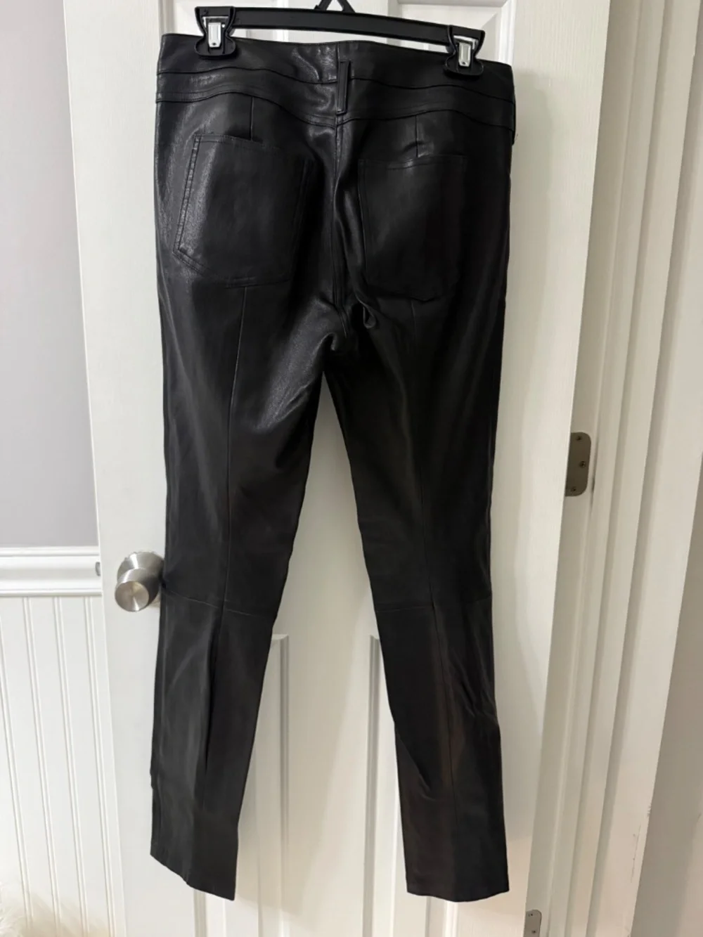 Tory Burch 100% Leather Skinny Leg Pants